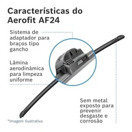 Palheta Dianteira Bosch Aerofit AF24: Visibilidade Impecável e Durabilidade Superior (24"/600mm) - imagem 5
