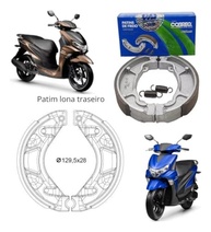Kit Pastilha Freio Dianteira e Lona Traseira Yamaha Fluo 125cc (2022-2024) - imagem 5