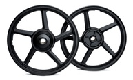 Par de Rodas Liga Leve 5 Palitos Dianteira Tambor YBR/Factor: Estilo e Performance! - imagem 1