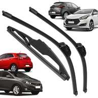 Kit 3 Palhetas Limpador Parabrisa Silicone HB20 2013-2019 - Dianteira e Traseira - imagem 1