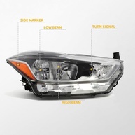 Farol Dianteiro Halógeno para Nissan Kicks S/SR/SV 2018-2020 - Lado Passageiro (Esquerdo/Direito) - imagem 3