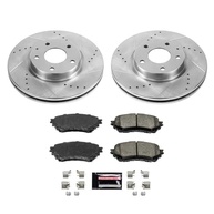 Kit Freio Dianteiro Power Stop K6968: Rotores Perf/Ran. e Pastilhas Cerâmica Z23 - imagem 3