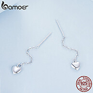 Brincos de Prata Coração Bamoer 925: Elegância Diária - imagem 2
