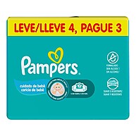 Pampers Cheirinho de Bebê: 192 Lenços para Cuidado Diário - imagem 2