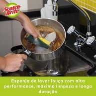Scotch Brite 3M Esponja Multiuso - Pacote com 10 Unidades - Alta Performance para Limpeza Difícil - imagem 5