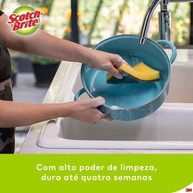 Scotch Brite 3M Esponja Multiuso - Pacote com 10 Unidades - Alta Performance para Limpeza Difícil - imagem 3