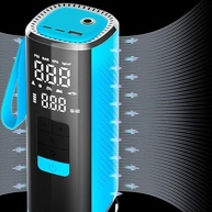Bomba de Ar Elétrica 150 PSI para Pneus: Compressor Digital Recarregável com LED - Essencial para Emergências! - imagem 4