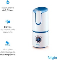Umidificador Digital 2,5L Elgin Bivolt com 3 Níveis de Névoa e Tecnologia Ultrassônica - imagem 5