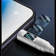 Cabo USB-C 100W: Carregamento Rápido + Medidor Digital - imagem 3
