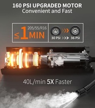 Compressor de Ar Portátil BBD: Inflador Digital 160 PSI para Carros, Bikes e Mais | Luz LED e Carregamento Tipo C - imagem 5