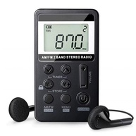 Mini Rádio Digital Portátil AM/FM Estéreo com Fone de Ouvido - Som Cristalino em Qualquer Lugar! - imagem 1