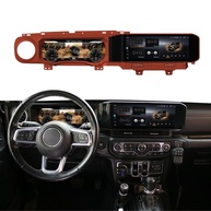 Monitor Digital Jeep Wrangler JL 2018-2023: Painel e Central Multimídia Android 14 HD 12.3" - Instalação Plug and Play - imagem 1