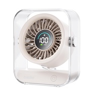 Basike Ventilador de Mesa Mini com Display Digital - 100 Níveis de Velocidade, Bateria 5000mAh, Silencioso e Portátil - imagem 1