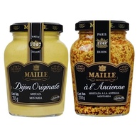 Kit Mostarda Dijon & Em gr?os Maille Importado Fran?a - imagem 1