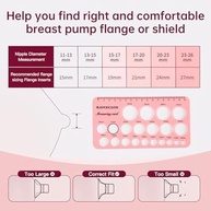 Kit de Dimensionamento de Flange Naroote - Silicone Seguro e Preciso para Amamentação Confortável - imagem 4