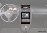 Moldura Painel 2 Din GM Astra 1998-2012 - Instale Som Moderno com Estilo Original - imagem 2