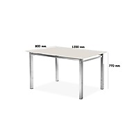 Sala de Jantar Completa: Mesa Ortenia + 4 Cadeiras Dinah - imagem 2