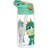 Garrafinha Tritan Buba Zoo Dino - 450ml com Canudo Silicone Seguro e Livre de BPA - imagem 1