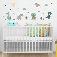 Adesivo de Parede Dinossauros Jurassic Baby - Kit Completo 1m² para Decoração Infantil - imagem 4