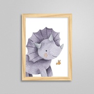 Kit de Quadros Dinossauros para Quarto Infantil - 4 Quadros Decorativos em Alta Definição - imagem 5