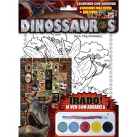 Dinossauros para Colorir: Diversão com Adesivos! - imagem 1