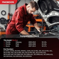PHOBOOS Bomba Direção Hidráulica Honda Odyssey, Pilot, Acura MDX - Direção Suave e Durável - imagem 3