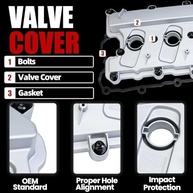 Tampa Válvula Direita MITZONE para Audi A4, A5, A6, A7, A8, Q5, Q7, S4, S5, SQ5 (3.0L/3.2L V6) - imagem 4