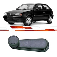 Manivela Vidro Manual Metal Preto - Gol G2, Parati G2, Saveiro G2 (2 Portas) - Lado Direito/Esquerdo - imagem 2