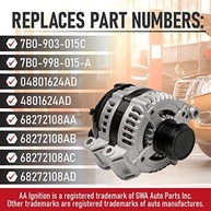 Alternador 3.6L Chrysler, Ram, Dodge - Substituição Direta 7B0-903-015C | 68272108AA - imagem 4