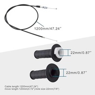 Manopla Acelerador Dirt Bike 22mm GOOFIT com Cabo 1200mm - Controle e Conforto para sua Pit Bike - imagem 3