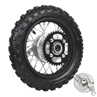 Kit Roda Traseira Dirt Pit Pro Trail Bike 10" 2.5-10 c/ Freio a Tambor e Corrente 37T - imagem 2