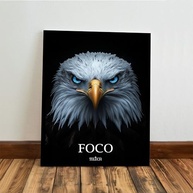 Kit 3 Quadros Decorativos Leão Motivação Disciplina Execução Foco Premium 40x28cm - imagem 3