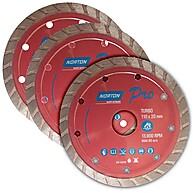 Disco Diamantado Norton Turbo PRO 4.3/8" - Kit 3 Peças - imagem 1