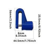 Trava de Freio a Disco Azul Antifurto para Moto e Bicicleta - Segurança Reforçada e à Prova d'Água - imagem 3