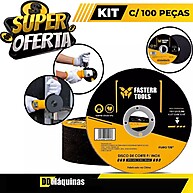 Discos de Corte Inox Fasterr: Kit 100 Unidades - imagem 1