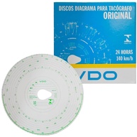 Discos Tacógrafo VDO: 100 Unidades para Controle Diário - imagem 1
