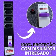 Filtro de Linha Profissional 20A com Disjuntor: 4 Tomadas, Estrutura Metálica Reforçada - Proteção Máxima para Equipamentos de Alto Consumo - imagem 4