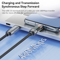 Cabo USB-C 100W Toocki: Carregamento Turbo e Display! - imagem 3