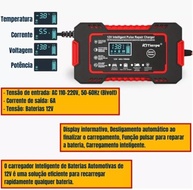 Carregador de Bateria 12V Inteligente Bivolt com Display LCD - Carro, Moto, Caminhão - imagem 3