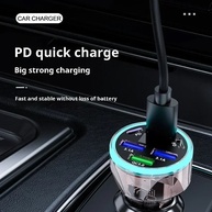 Carregador de Carro 6 Portas: Carga Rápida e Display Digital - imagem 3