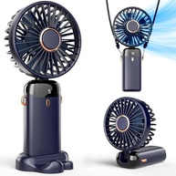 Koonie Ventilador Portátil Recarregável com Display Digital | 5 Velocidades, 90° Ajustável, Ideal para Ambientes Internos e Externos - imagem 2