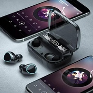 Fone de Ouvido Bluetooth M10: Som Imersivo com Display LED e Controle Touch - imagem 4