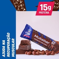 +Mu Barra Proteína Mukebar Sabor Chocolate c/Avelã - Display 12 unidades de 60g - imagem 3