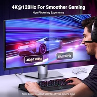 UGREEN Cabo DisplayPort para HDMI 8K 60Hz | 4K 240Hz - Imagem Incrível e Conexão Estável - imagem 5