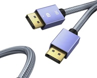 Cabo Displayport 8K v1.4 Blindado Ultra Resistente (1,5 Metros) 32.4Gbps Freesync/Gsync 1080P@240Hz, 2K@165Hz, 4K@144Hz, 8K@60Hz Displayport X Displayport - imagem 1