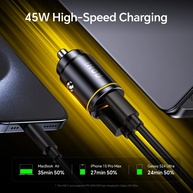 Carregador Automotivo 45W AOHI: Turbo para Seus Dispositivos! - imagem 3