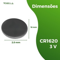 Kit 50 Baterias CR1620 3V: 10 Cartelas Elgin para Relógios e Dispositivos - imagem 2