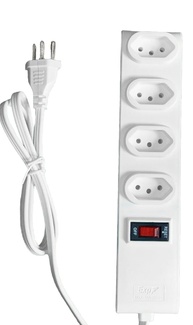 Extensão Filtro de Linha Bivolt 3m com 4 Tomadas - Segurança e Praticidade para Seus Dispositivos - imagem 1