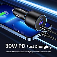 Carregador de Carro 130W UGREEN: Turbo para Seus Dispositivos! - imagem 2