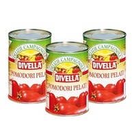 Pack 3 Tomate Italiano Inteiro Sem Pele Divella 400g P/pizza - imagem 1